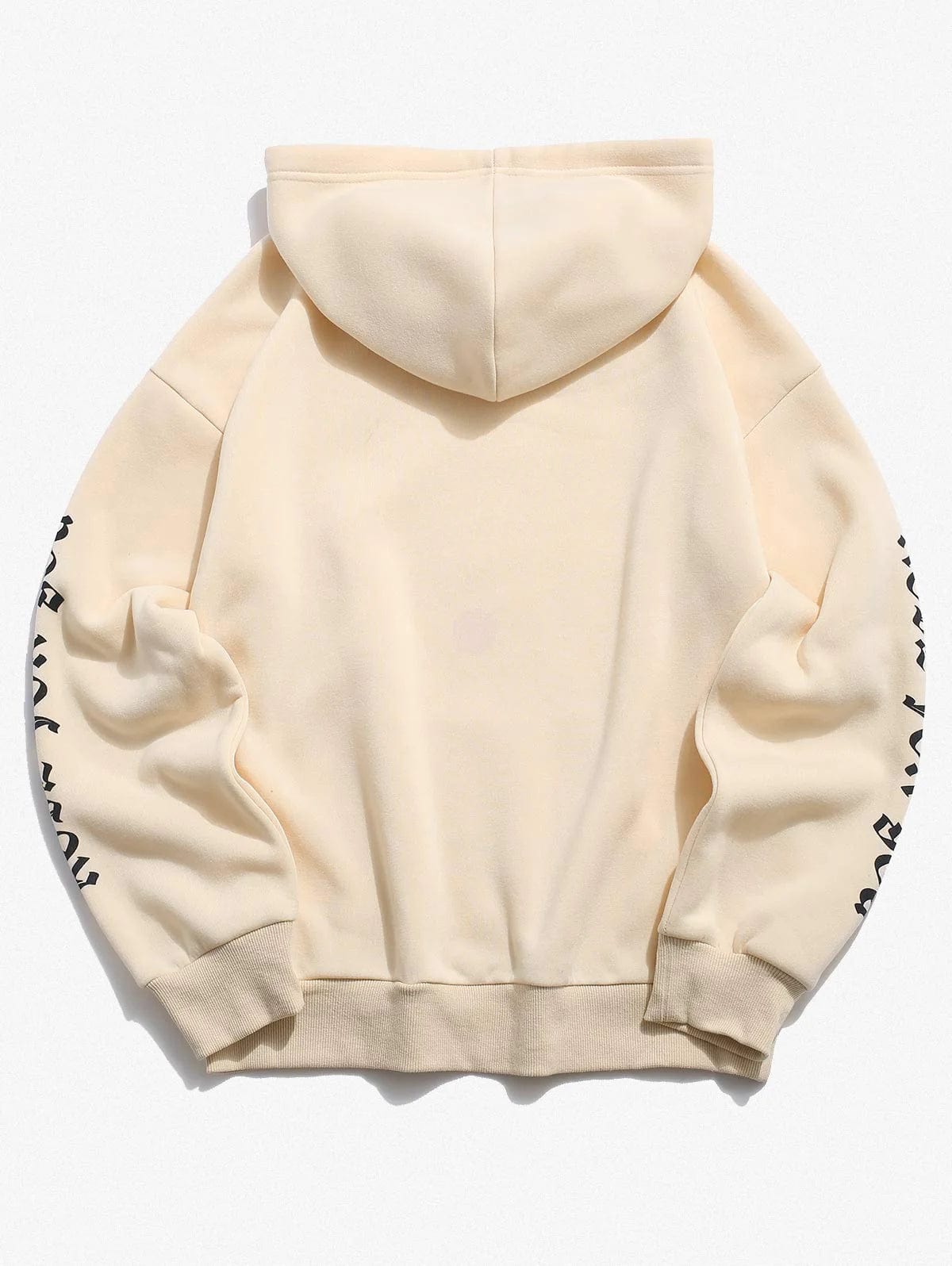 Beige hoodie with roses sale